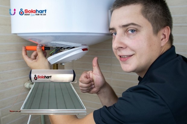 Service pemanas air Solahart untuk menjaga efisiensi sistem dengan perawatan rutin solar water heater yang membantu mempertahankan kinerja optimal dan pasokan air hanga