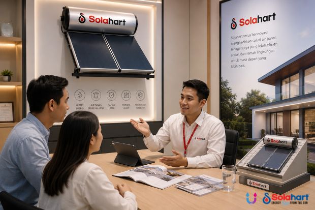 Air Hangat Tenaga Surya Terbaik Terus Mengikuti Perkembangan dengan teknologi solar water heater modern