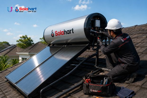 Merawat pemanas tenaga surya dimulai dari pemeriksaan rutin untuk menjaga performa sistem air panas tetap optimal dan efisien.